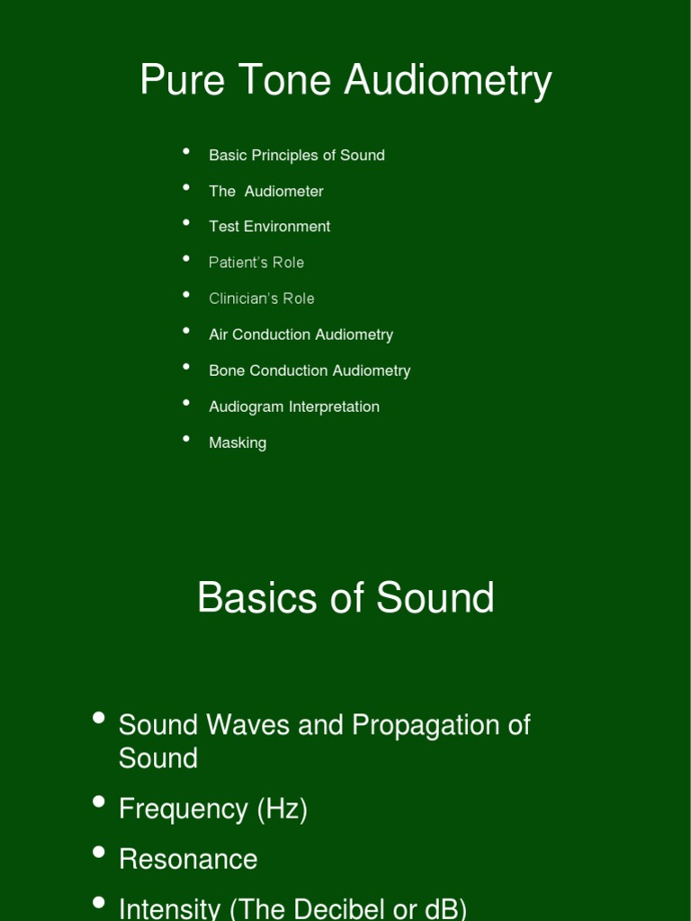 Audio03 Audiometry | PDF | Neurology | Otorhinolaryngology