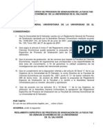 Reglamento de Graduación en Ciencias Económicas, Universidad de El Salvador