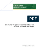 U of A: Emergency Response Recommendations