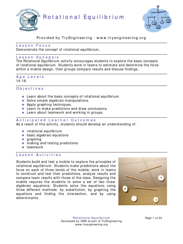 Understanding Rotational Equilibrium | PDF | Force | Torque