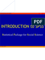 Introduction To SPSS: Tatistical Ackage For Ocial Cience