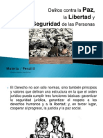 Derecho Penal II: Conceptos de Amenazas, Extorsión, Chantaje, Allanamiento y más