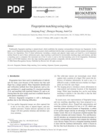 Fingerprint Matching Using Ridges: Jianjiang Feng, Zhengyu Ouyang, Anni Cai