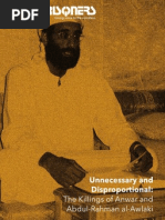 Unnecessary and Disproportional