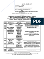 II SEMINARIO DE ESTUDIANTES DE CIENCIA POLÍTICA DE LA UACM-SLT. Programa