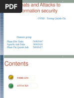 Threats &amp Attacks To Information Security