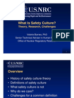What Is Safety Culture?: Theory, Research, Challenges