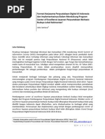 Download Format Kerjasama Perpustakaan Digital Di Indonesia Dan Implementasinya Dalam Mendukung Program Center of Excellence Budaya Lokal Kalimantan by Rachmawati SN108923853 doc pdf