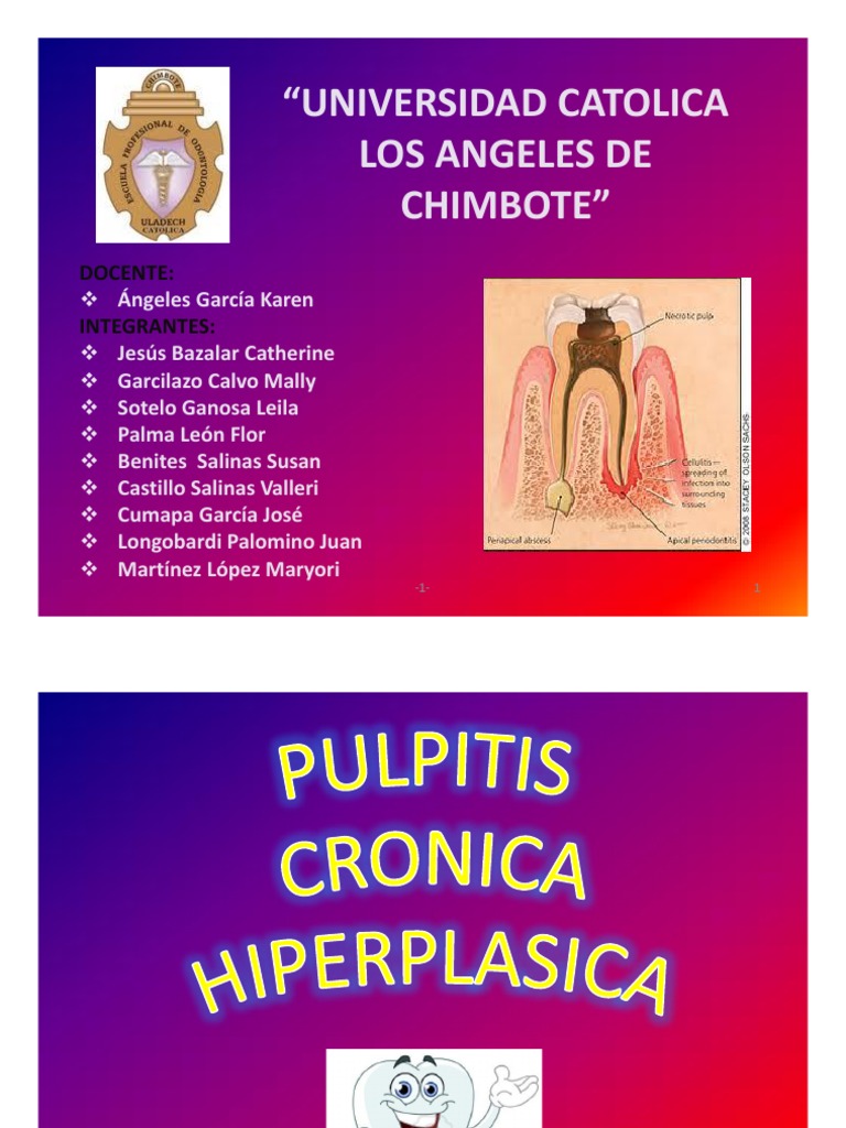 PULPITIS CRONICA Exposicion | PDF | Inflamación | Inmunología