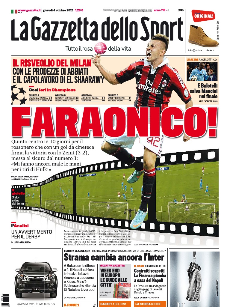La Gazzetta Dello Sport 04 10 12 | PDF, image size:768x1024