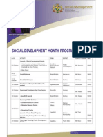 Social Development Month Programme