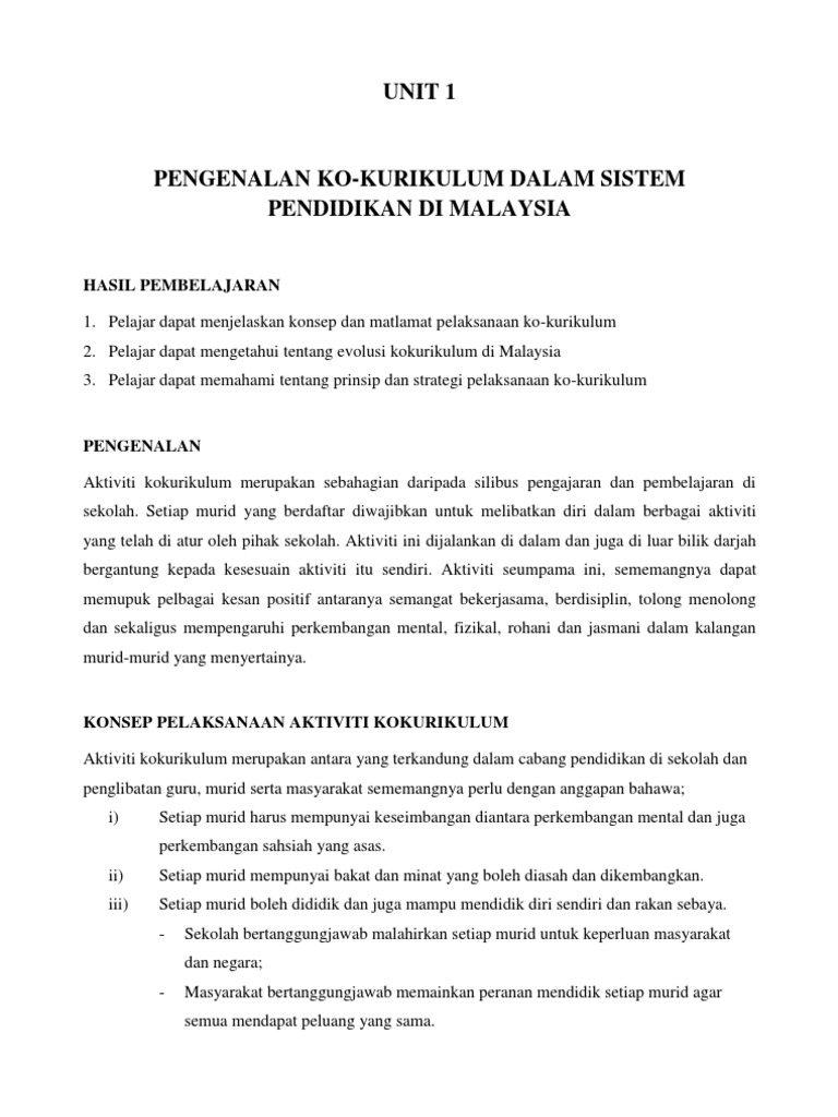 Pdf The Potential Of Vocational College Students In Co Curricular Activities