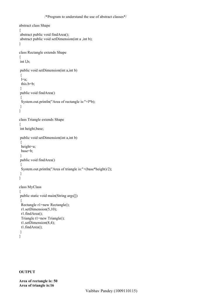 Java Abstract Classes and Sorting Examples | PDF
