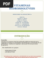 PPT de vitaminas hidrossolúveis