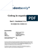 Gedrag in Organisaties Deel 3 9 TM 11