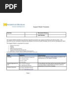 Support Model Template