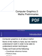 Computer Graphics 2: Maths Preliminaries: Course Website