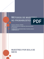 Métodos de Muestreo No Probabilístico