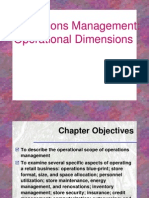 Retail Operations Management - Operational Dimensions