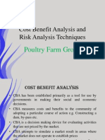 Cost Benefit Analysis and Risk Analysis Techniques: Poultry Farm Group