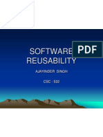 Software Reusability: Ajayinder Singh