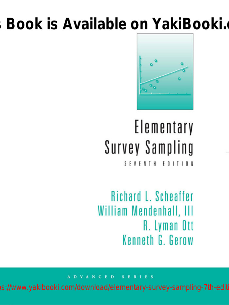 Elementary Survey Sampling (7th Edition) PDF | PDF | Sampling ...