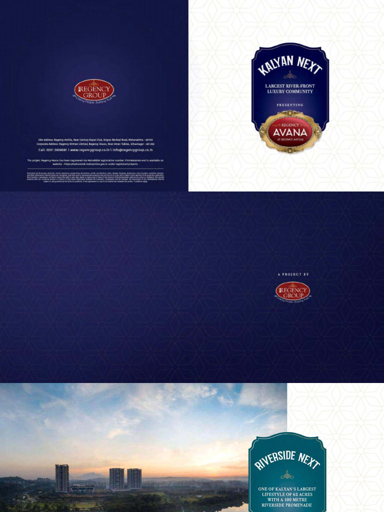 Regency Avana Kalyan - Elite 1, 2 & 3 BHK Homes | PDF