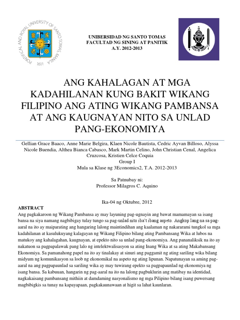 Sanaysay tungkol sa pagkakaisa sa buwan ng wika  nursingdissertation.x