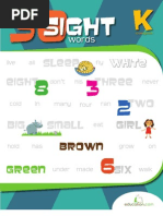 Download 30 Kindergarten Sight Words Workbook by Anu Justine SN109045592 doc pdf