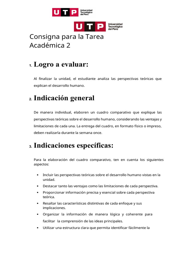 ? (AC-S12) Semana 12 - Tarea académica 2 - DESARROLLO HUMANO.pdf | PDF