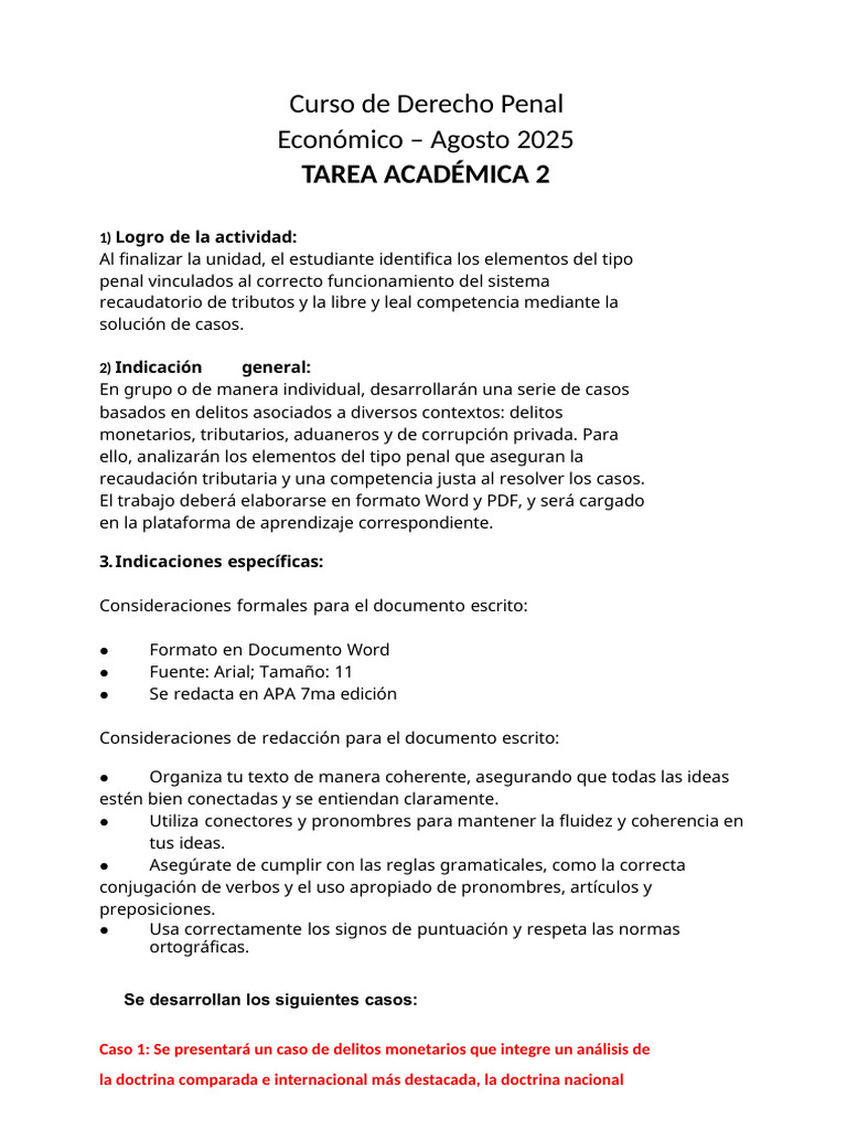 ? (AC–S12) Semana 12 - Tarea Académica 2 - Derecho Penal Económico.pdf ...