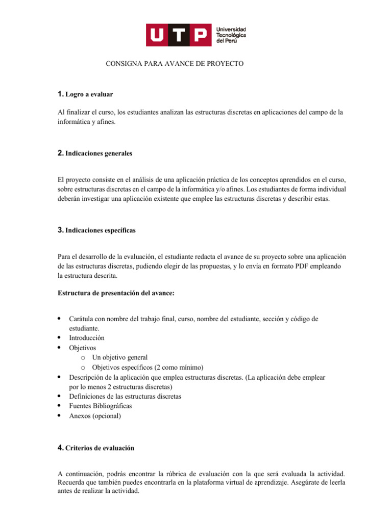 ? (AC-S12-APF) Avance de proyecto final - MATEMATICA DISCRETA.pdf | PDF