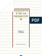 Requisitos de La Redaccion