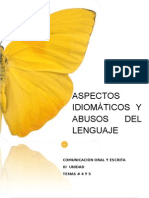 Aspectos Idiomaticos y Abusos en El Lenguaje