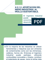 Aportacion Del Ingeniero Industrial Al Desarrollo Sustentable.