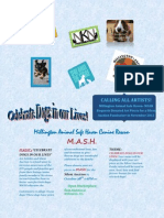 Celebration of Dogs in Our Life - Art Silent Auction Flyer
