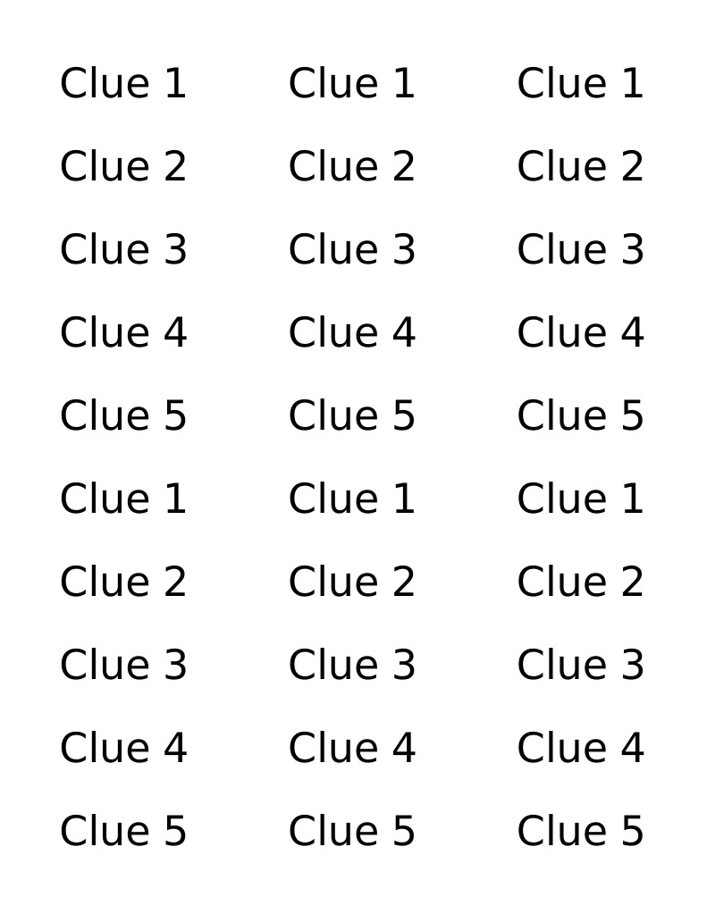 Clue Stickers | PDF