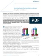 High-Performance Nanostructured Thermoelectric Materials