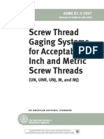 ASME B1.3-2007 ¿É ÓÊÜ SS Ç ÄÂÝÎÆ âÁ¿Ï Í .Ó ÖÆºÍÃ×ÖÆÂÝÎÆ (UN¡ UNR¡ UNJ¡ MºÍMJ)