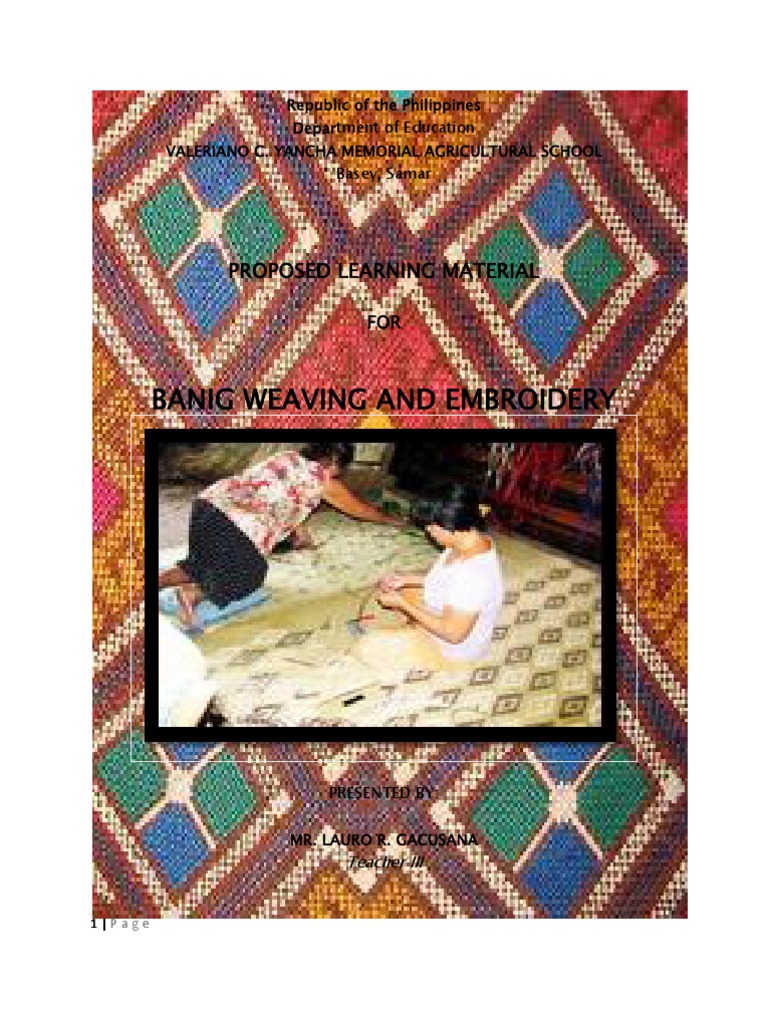 Understanding Banig Weaving Materials | PDF | Decorative Arts