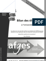 Bilan des élus 2010-2012 de l'AFGES