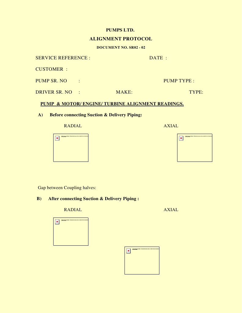 Pump Alignment Protocol Document | PDF