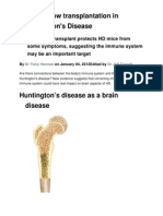 Bone Marrow Transplantation in Huntington