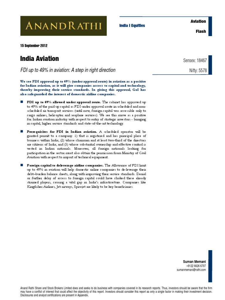 FDI - Aviation | PDF