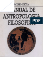 Manual Antropología Filosofica. JACINTO CHOZA