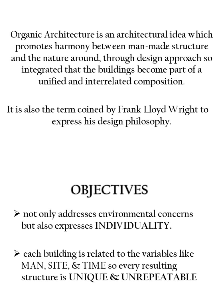 Organic Architecture: Nature-Inspired Design | PDF