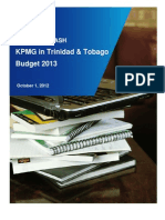 KPMG in Trinidad & Tobago Budget 2013: Tax Newsflash