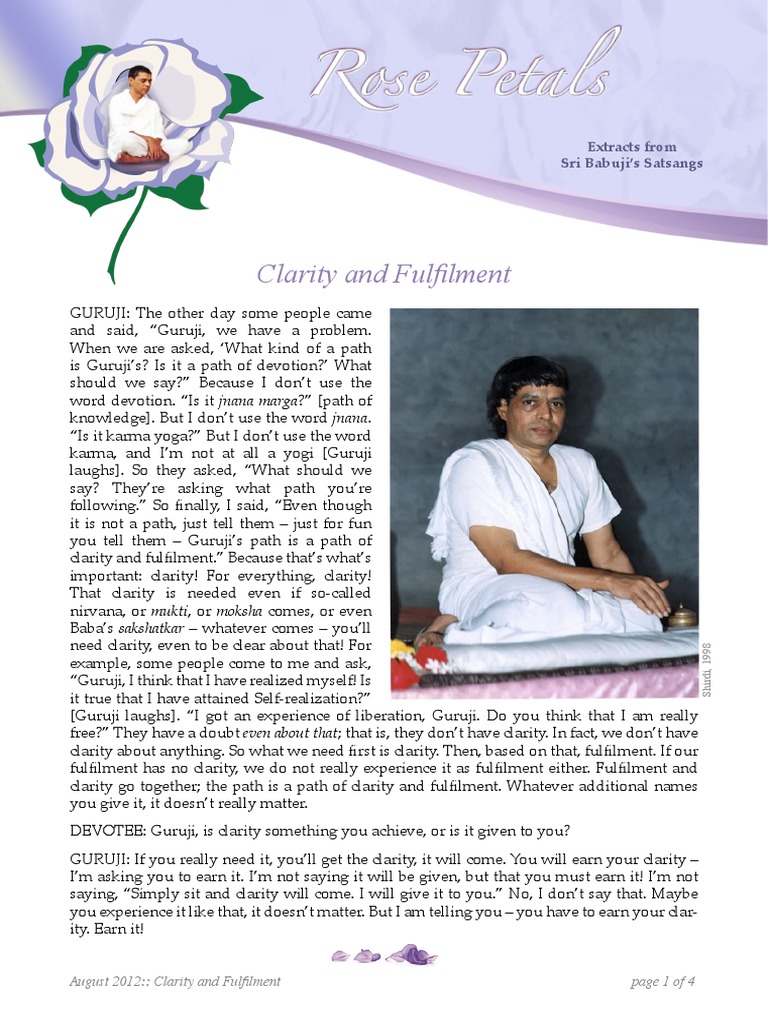 Path to Clarity and Fulfilment | PDF | Moksha | Indian Religions
