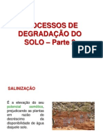 PROCESSOS DE DEGRADAÇÃO DO SOLO – Parte 2