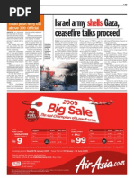TheSun 2009-01-16 Page13 Israel Army Shells Gaza Ceasefire Talks Proceed